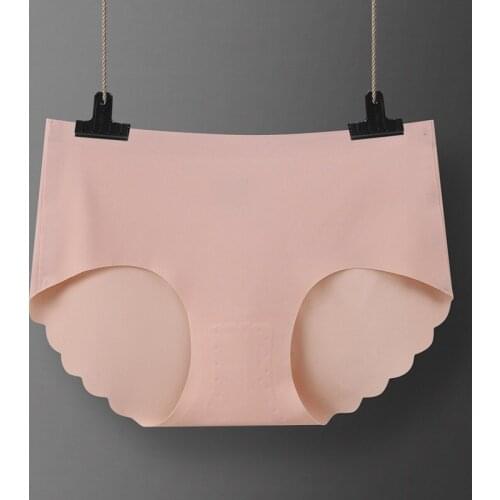 Seamless Panties Woman Underwear Sexy Briefs Solid Female Panty Underwear For Women Breathable Ice Silk Seamless Underpants