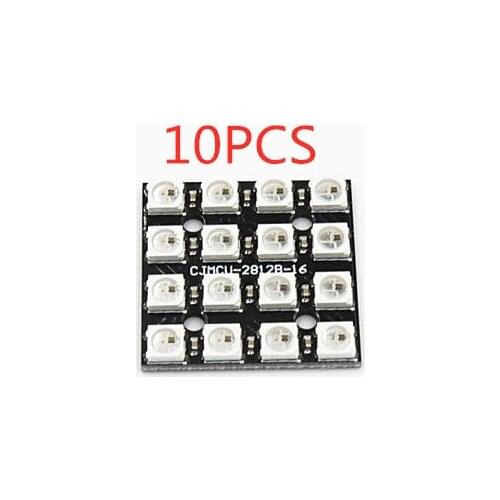 10PCS CJMCU-2812 WS2812B-4*4 bit RGB LED full color drive 16-bit lantern development board