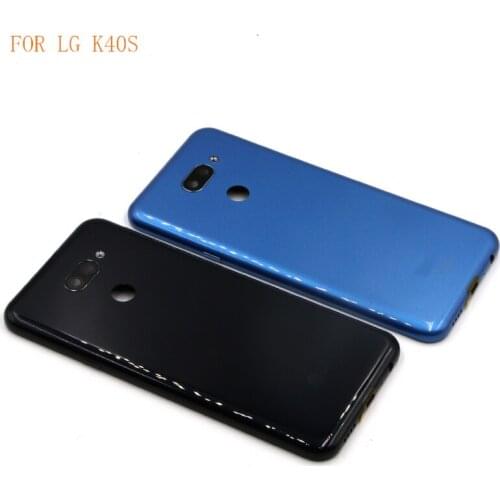 10PCS For LG K40S Back Battery Cover Rear Door housing Case LMX430HM LM-X430 With Glass Lens Battery Cover Door Back Housing