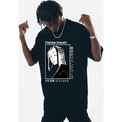 2021 Cool Manga Wakasa Imaushi Short Sleeve Anime Tokyo Revengers T-Shirt Men Women Cotton Harajuku Street Clothes Tops Tees