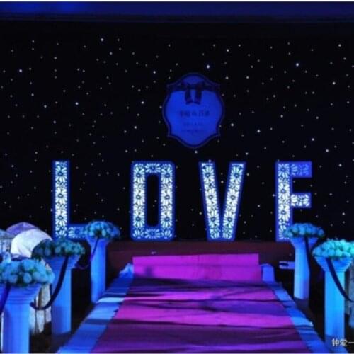 2017 3meter*6meter (10feet high by 20feet wide) Wedding starlight Backdrop Shiny Star curtain With Controller