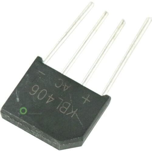 5 pieces. KBL406 600 V SIP-4 4A diode bridge rectifier single phase bridge rectifier new arrival