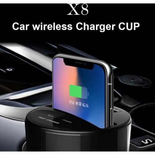 X8 Car Wireless Charger Stand For iPhone 8 X QI Fast Phone Wireless Charging Holder For Samsung S98/7/6/6edge 5W/7.5W/10W