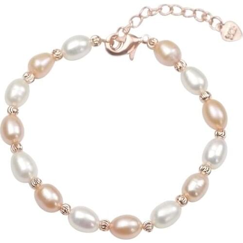 MADALENA SARARA 4-5mm A+ Freshwater Pearl Beaded Making Girls Bracelet Wholesale