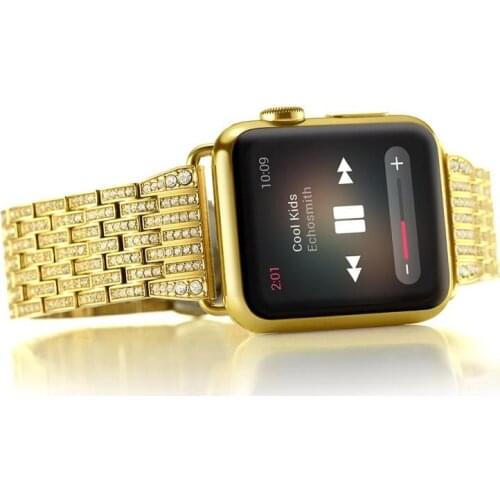 Luxury Diamond strap for Apple watch band 40mm 38mm series 5/4/3/2/1 iwatch band 40 mm 38 mm 42mm 44mm stainless steel bracelet