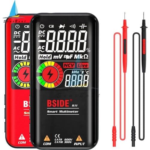 BSIDE S10/11 Digital Multimeter 9999 T-RMS 3.5"LCD Color Display DC AC Voltage Ohm Diode Multimetro NCV Hz Live Wire Tester