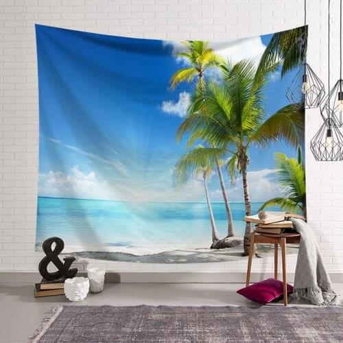 Beautiful Maldives Island Vacation Tapestry Wall Hanging Beach Mat Polyester Blanket Picnic Blanket 100% Tablecloth Polyester