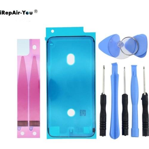 1Set Battery Adhesive Strips Tape Glue+LCD Frame Waterproof Sealing Stickers For iPhone 11 Pro X XR XS Max 6 6s 7 8 Plus Repair