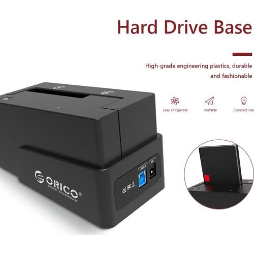ORICO External Case HDD Hard Drive Disk Enclosure Dock Storage Box 2.5 3.5 inch Hard Drive Station USB 3.0 to SATA (6118US3)