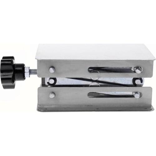 R9UC Laboratory Lifting Platform Stand Rack Scissor Jack Bench Lifter Table Lab 100x100mm Stainless Steel For Scientific