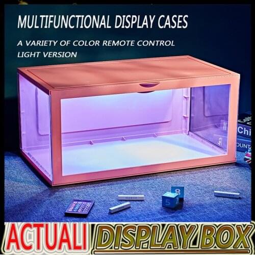 2021 Hot Luxurious Color RC Lighting Model Show Case Tide Play Placement Blocks Bricks Toys Display Box Collectibles IN STOCK