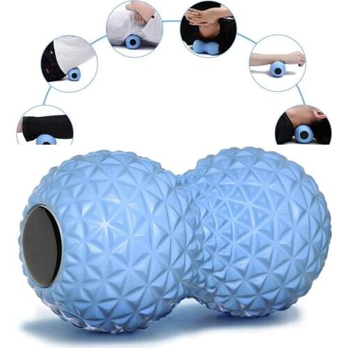 Fitness Peanut Massage Ball Roller Double Lacrosse Ball Deep Tissue Foam Massager For Hand Feet Back Muscle Relaxation Yoga Ball