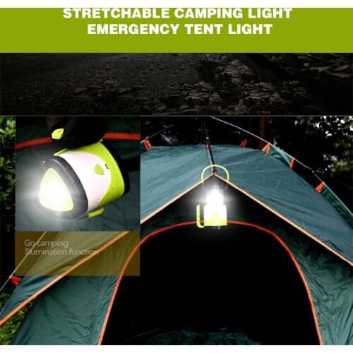 Mayitr Stretchable Camping Tent Light Emergency Pony Lantern Portable Hanging Lamp LED Camping Light USB Rechargeable Flashlight