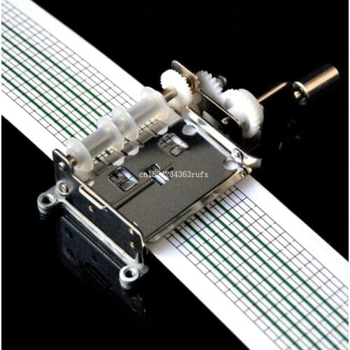 10 sets Mechanical Musical Box Set Tune Tape Hand Crank Music Boxes with Hole Puncher 20 Note Paper Strips Song