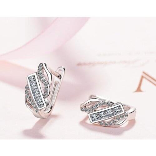 Fashion earrings zircon ear buckle ear jewelry