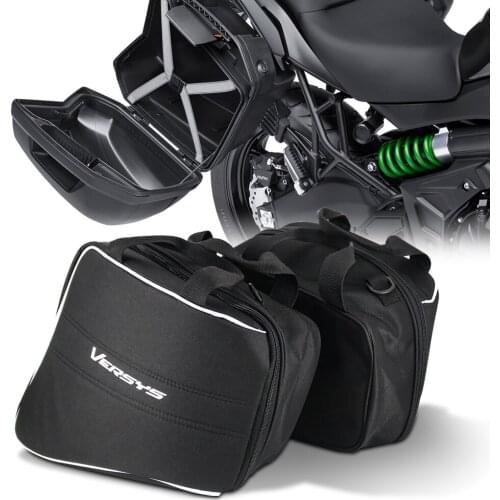 Motorcycle Hard Saddlebag Liner Set Bag Saddle Inner Bags luggage bags For Kawasaki Ninja H2 1000 Versys 1000 650 For KQR 28L