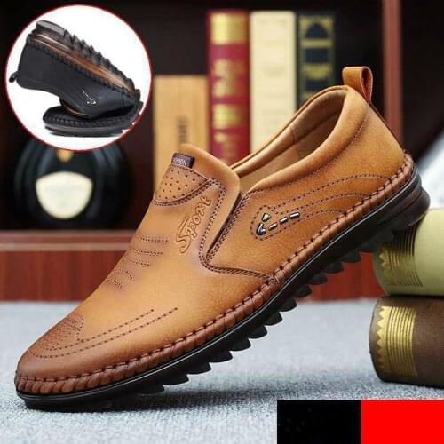 Size 38-44 Men Shoes PU Leather Black/brown Male Loafers Leather Shoes Men Slip on Men Loafer Shoes