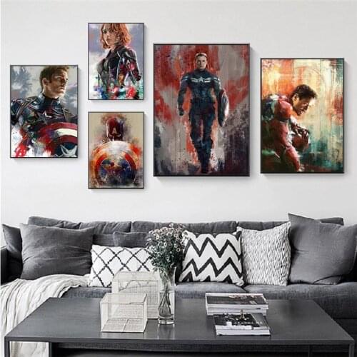 DIY Disney Iron Man Captain America Hero Anime Diamond Mosaic Diamond Painting Cross Stitch Kits Home Decor