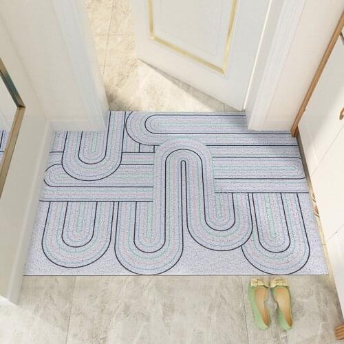 Floor Bathroom Mat Kitchen Mat Home Hallway Door Mat Carpet Custom Pattern Non-slip PVC Mats Carpet Can Be Cut Entrance Door Mat