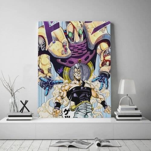 Wall Art Home Decor Jean Pierre Polnareff Canvas Painting Jojo S Bizarre Picture Anime HD Prints Modular Poster For Living Room