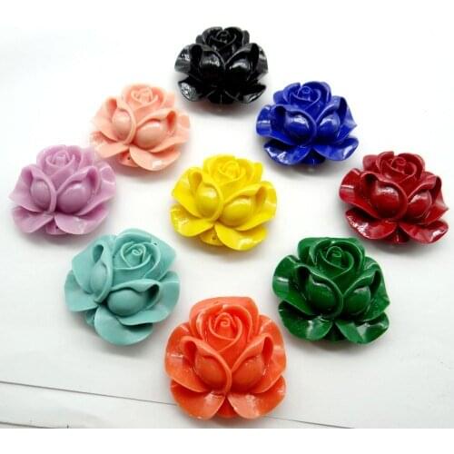 Natural Chinese Organic Cinnabar Quartz crystal carve of flower charm Pendant for diy Jewelry making Necklace Accessories R1