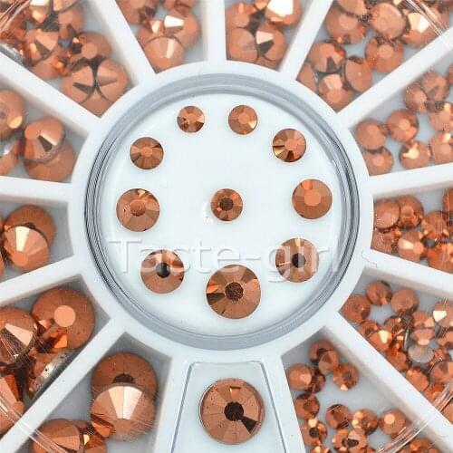 Mixed size rose gold 3D Nail Art Decorations Rhinestones hot wheel glitter DIY nails jewelry accessoires beauty manicure tool