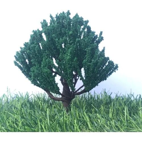 2020 New Dark Green Model Wire Tree Mini ColorTree Scale Train Layout Design Model Trees2pcs