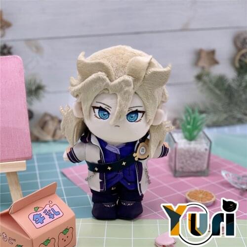 New Limit Genshin Impact Albedo 20cm Plush Doll With Clothes Outfit Suit Toy Body Cosplay Birthday Gift C KM Pre-Order in Nov