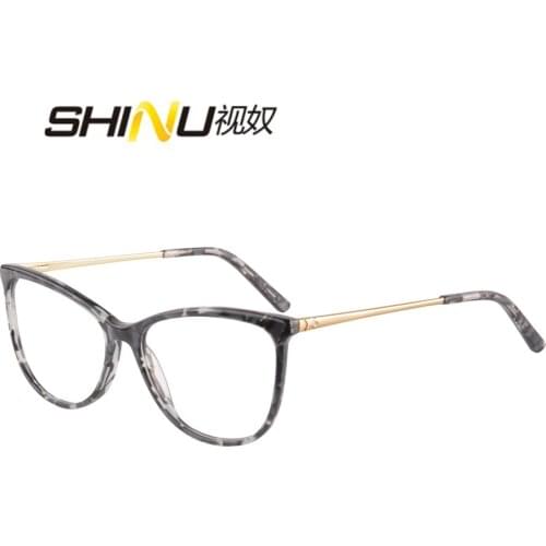 SHINU Brand Progressive Multifocal Reading Glasses men woman anti blue light acetate optical frame prescription eyewear RD147