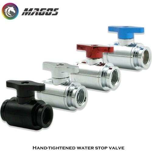 PC Cooling Accessories,G1/4 R Hand-Tighte Water Valve/Water Drain,ater Stop Valve For Hard Tube Cooled System