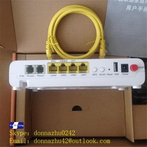 Original new ZTE ZXA10 F627, 4 lan port and 2 voice port with WIFI, English Version