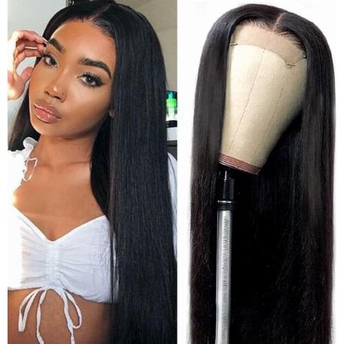 Sapphire 5X5 Lace Closure Wig Straight Brazilian 13X6 Lace Front Human Hair Wigs Pre Plucked 180% Remy Transparent Frontal Wig