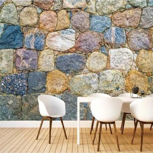 Custom HD Color Stone Wall Photo Mural Wallpapers for Living Room Bedroom Sofa TV Background Walls 3D Wall Papers Home Decor