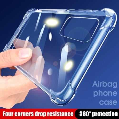 Shockproof Silicone Case On For Xiaomi Redmi 9 9T Note 8 2021 Transparent Case For Redmi Note 9 10 Pro Max 10s 9s Mi9T Pro Cover