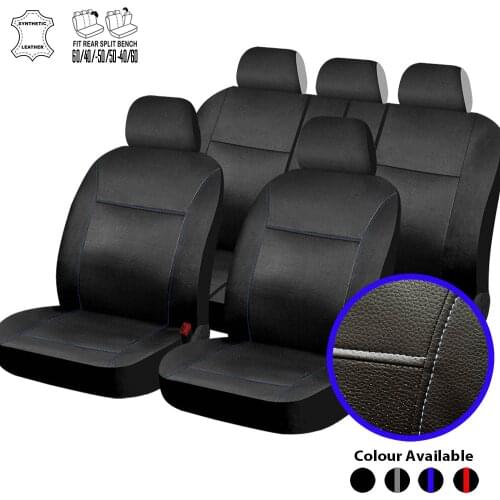 Luxury Synthetic Leather Universal Full set Automotive Interior Accessories Classic Automobile Car Seat Cover