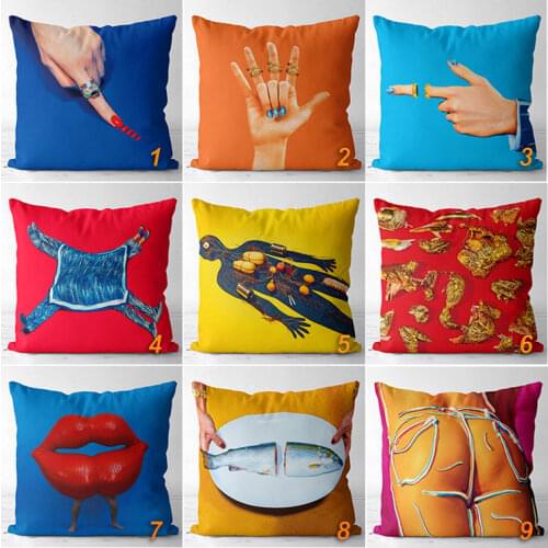 Christmas Luxury Pillow Case 45*45 Decorations for Home Garden Decor Toiletpaper Linen Pillowcase Decorative Pillowslip Cushion