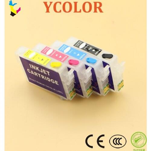 With auto reset chip T02W1 502 T502XL Europe only Refillable ink cartridge for Epson XP-5100 XP-5105 WF-2865 WF-2860 cartridge