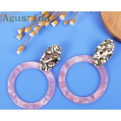 Agustina Fashion Drop Earrings For Women Bohemian Geometric circle Big Earrings Jewelry Girls Punk Earrings Dangle Minimalist