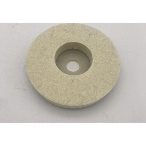 Wool Felt Polishing Wheel 4 inch (100 mm) Marble Abrasive for Angle Grinder Work with Polishing Wax or Grinding Polishing Paste