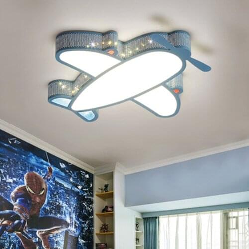 Modern Simple Novelty Cartoon Cute Animal LED Kid Airplane Ceiling Light Lamp Nursery Kids Baby Child Room Bedroom Home Lighting