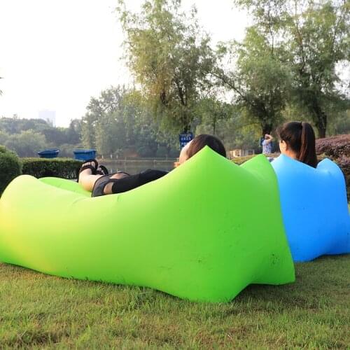 Sleeping bag Lazy Bag Lounger Outdoor Camping Waterproof Picnic Beach Inflatable Air Sofa Bed Beanbag Pad Lounge Chair Laybag