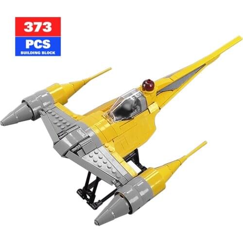 Space Wars Movie creator expert Weapon Battle Spaceship Naboo N-1 Starfighters Building Blocks Aircraft Mini Model Kids Toys