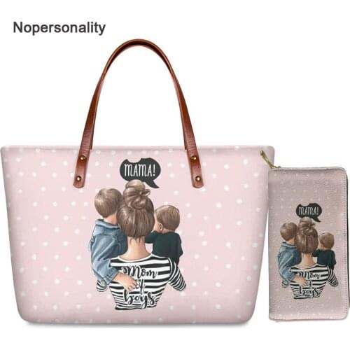 Pink Cartoon Super Mama Girls Print Tote Handbags for Women Stylish Female Top-handle Bags Big Capacity Ladies Hand Bags
