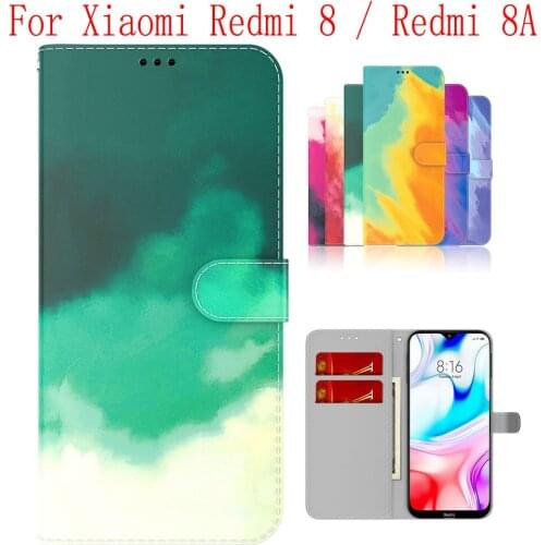 Sunjolly Case for Xiaomi Redmi 8 Redmi 8A Wallet Stand Flip PU Phone Case Cover coque capa Xiaomi Redmi 8 Redmi 8A Case Cover