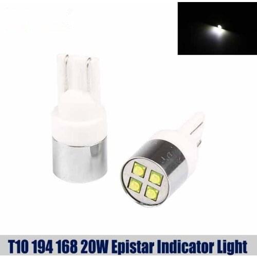 2X BOMBILLAS LED CREE/Epistar Chips 20W T10 6000K W5W CANBUS BLANCO PURO ULTIMA GENERACION