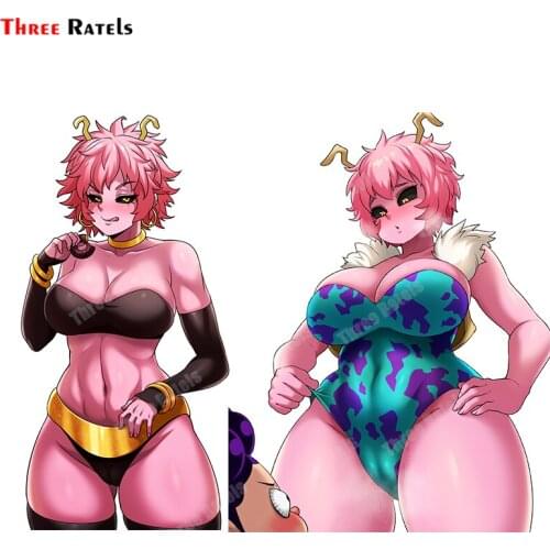 Three Ratels A761 Ashido Mina And Mineta Minoru Boku No Hero Academia Sexy Big Butt Sticker For Toilet Mirror &Room Wall Decor