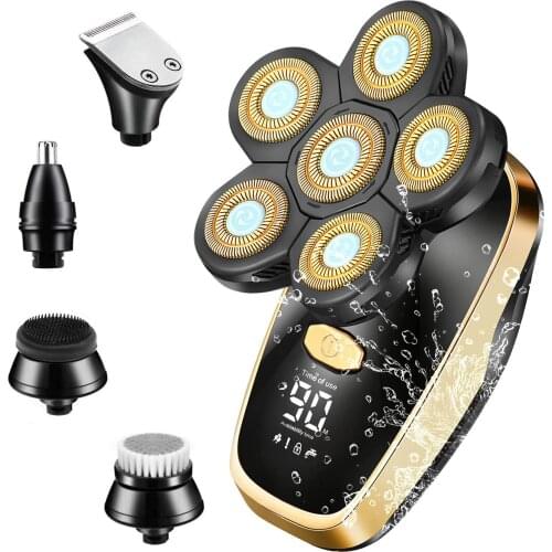 Upgrade Electric Razor for Men Wet and Dry Bald Head Shaver 5 in 1 Grooming Kit Mens Electric Shaver Cordless Rechargeable