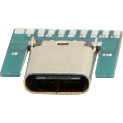 USB 3.1 Type C Female Plug PCB Solder Socket Connector