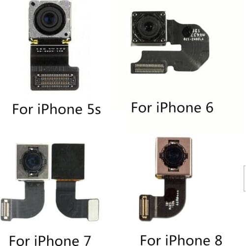 Rear Camera For iphone 5S 6 6s 7 8 plus x XR XS XS max 11 11pro Back Camera Rear Main camera Lens Flex cable Replacement parts