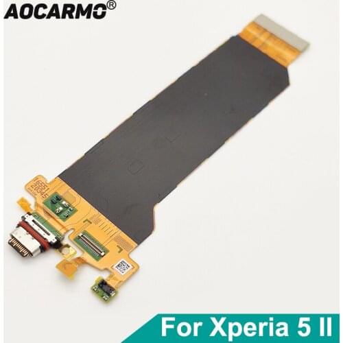 Aocarmo Type-C USB Charger Charging Port Dock Connector Flex Cable For Sony Xperia 5 II/ X5ii SO-52A SOG02